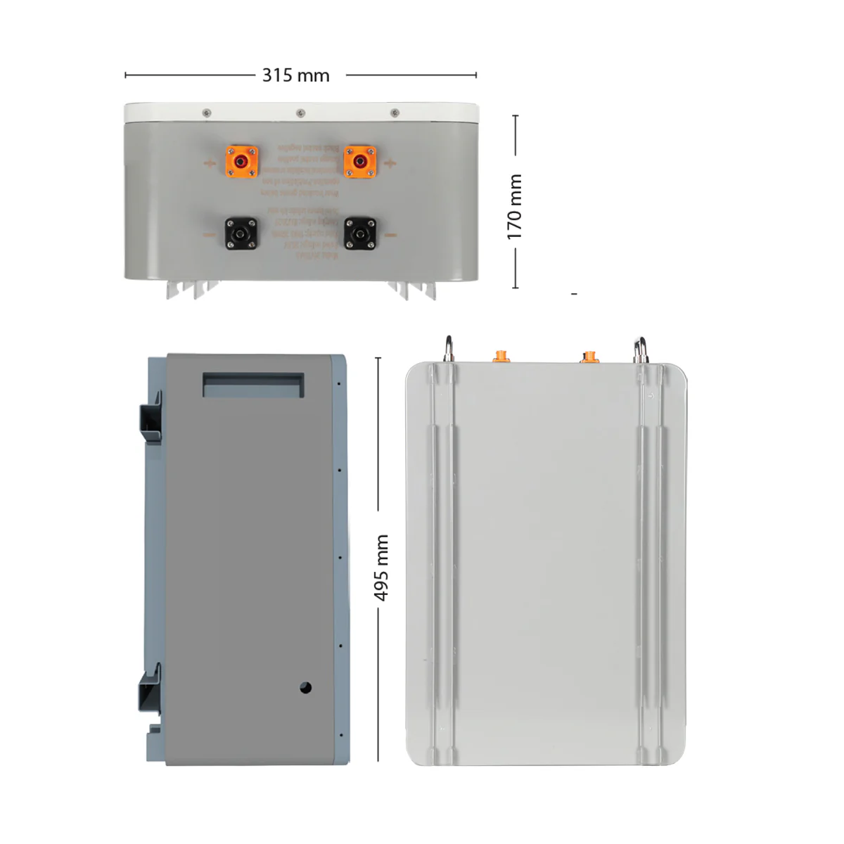 DJDC Dongjin 25.6V 100Ah Lithium-Ion LiFePO4 Wall-Mounted Battery with WiFi & Bluetooth 2.56kw- IP32 - Image 2