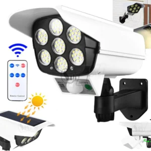 JD-2178T LED Solar Power PIR Motion Sensor Wall Light With Remote Control IP65 Waterproof in Pakistan