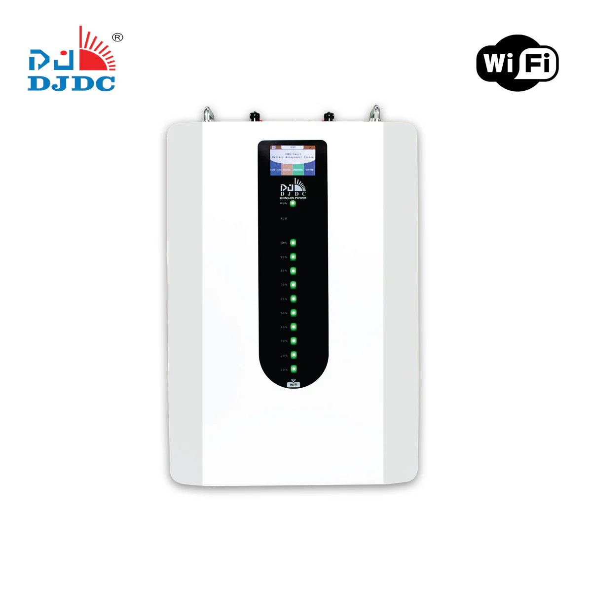 DJDC Dongjin 25.6V 100Ah Lithium-Ion LiFePO4 Wall-Mounted Battery with WiFi & Bluetooth 2.56kw- IP32
