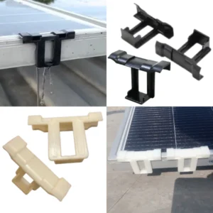 Solar Panel Water Drain Clips 30mm-35mm-40mm PV Module Water Drain Clip Cleaning Clips (12 piece)