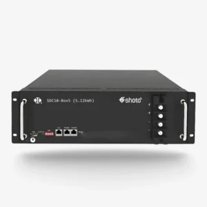 SHOTO SDC10-Box5 51.2V 100Ah LiFePO₄ Lithium-Ion Battery – 5.12kWh – IP20
